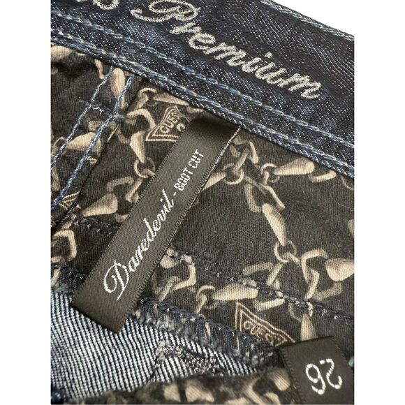 Vintage GUESS Premium Women’s 26 Daredevil Bootcut Jeans Low Rise Denim Y2K - Picture 3 of 6